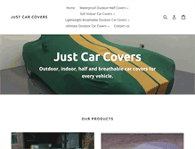 Tablet Screenshot of just-carcovers.co.uk